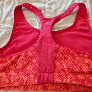 Champion Sports Bra XL Pink and Orange